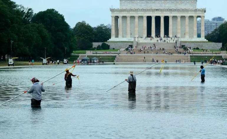 Reflecting Pool Vandalism Delays Repairs Past July 4th Celebrations