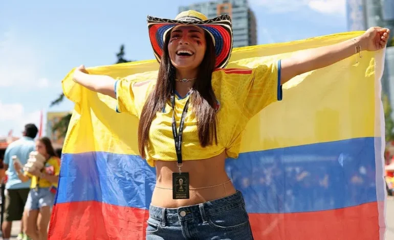 Colombian Fans Paint Vancouver Yellow Ahead of World Cup Showdown