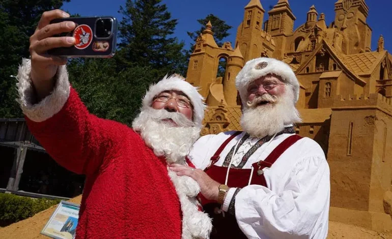 Hundreds of Santas March in July Amidst European Heatwave
