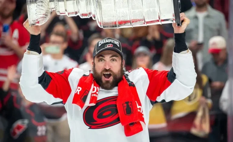 William Carrier Fills Stanley Cup with Poutine for Memorable Celebration