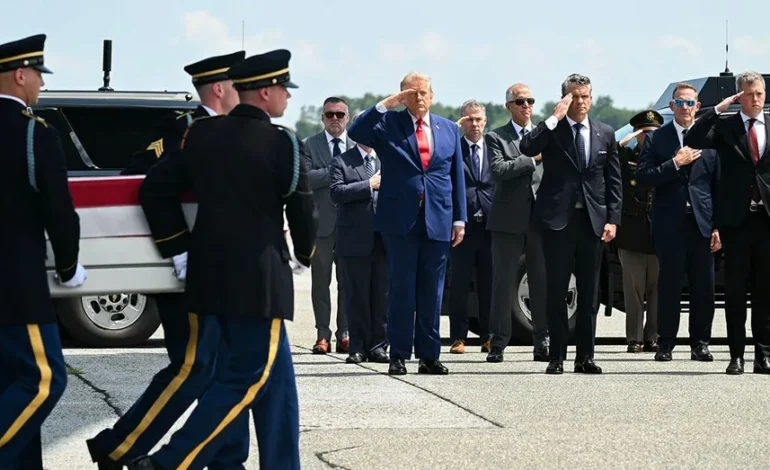 Trump Honors Fallen Service Members at Dover Air Force Base Ceremony
