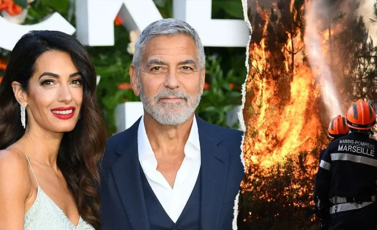 Clooney Family Evacuates French Home Amid Widespread European Wildfires