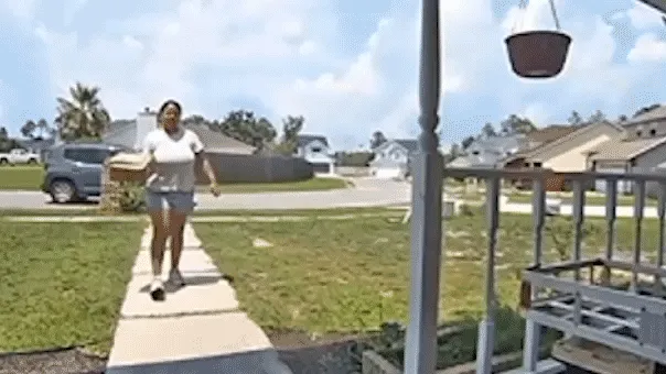 Amazon Driver’s Wild Package Toss Caught on Camera