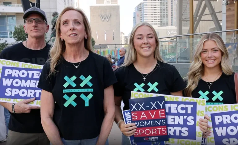 Mom of Ex-SJSU Star Leads Rally for Athlete’s Stance on Women’s Sports