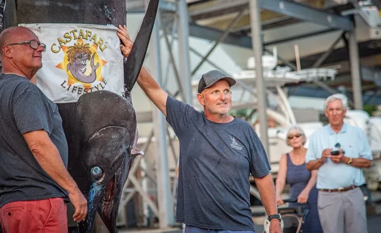Massachusetts Fishermen Land Giant Blue Marlin, Nearing World Record