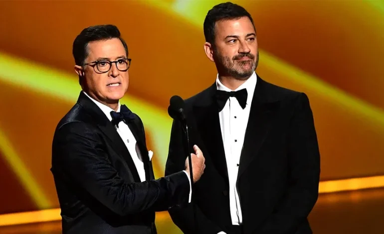Colbert Backs Kimmel for Emmy Amid ‘Late Show’ Cancellation