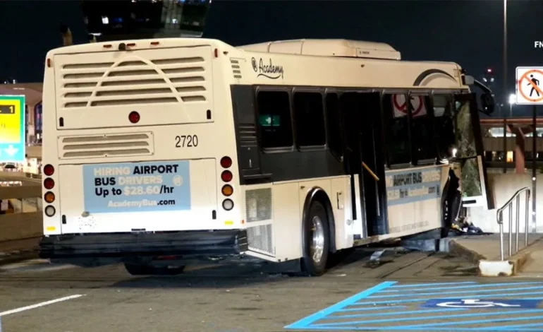 Newark Airport Shuttle Bus Crash Injures 13