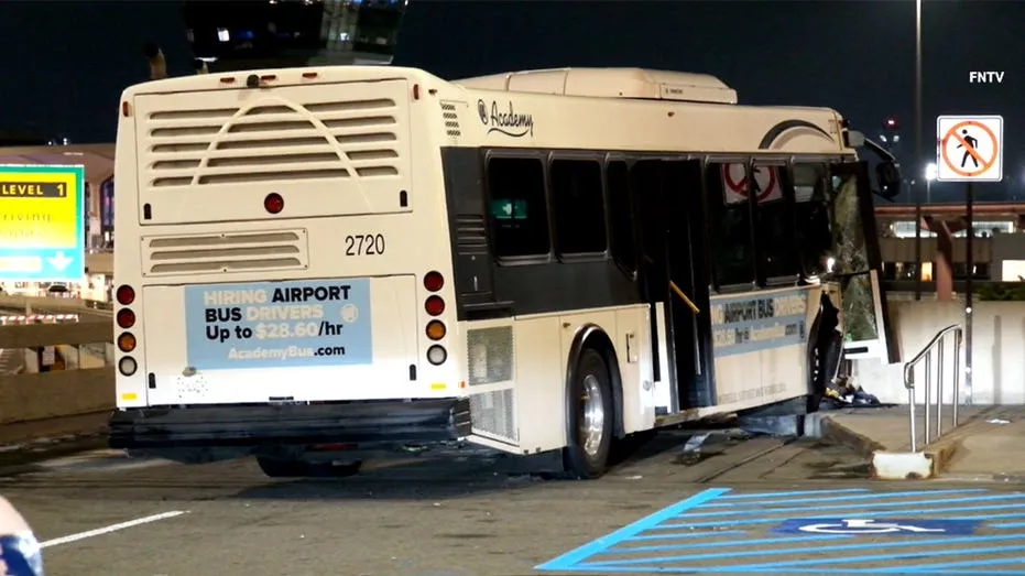 Newark Airport Shuttle Bus Crash Injures 13